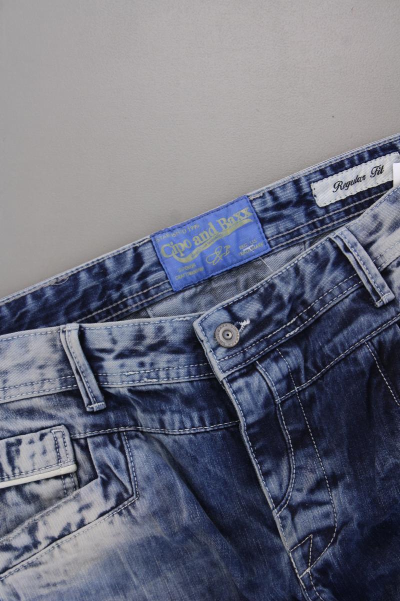 CIPO & BAXX Straight Jeans für Herren Gr. W32/L34 blau aus Baumwolle