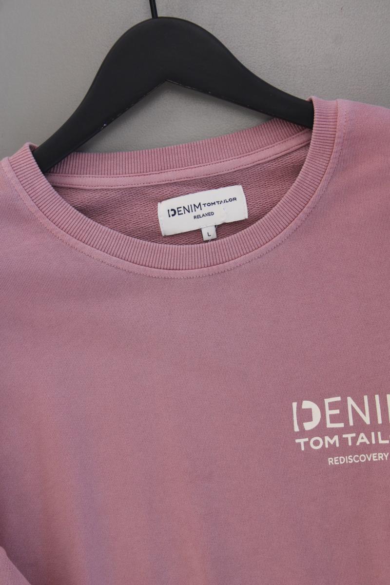 Tom Tailor (Denim) Langarmpullover für Herren Gr. L neuwertig rosa