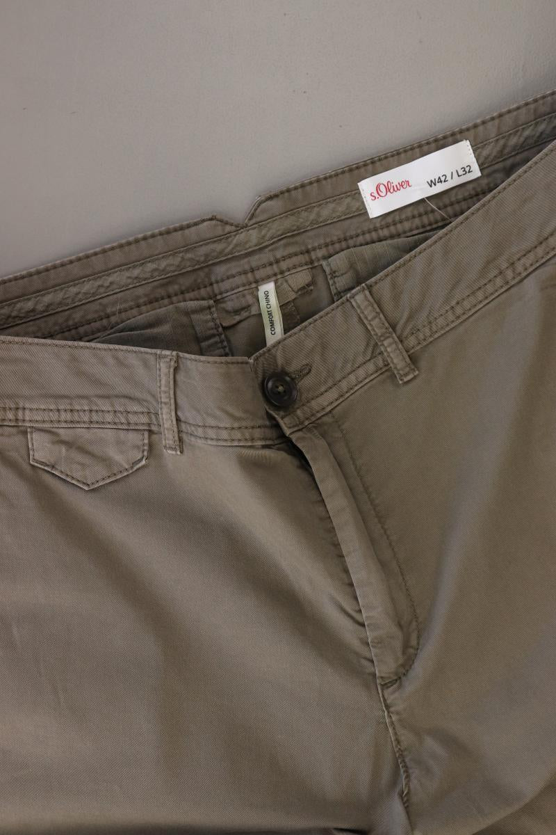 s.Oliver Chinohose Gr. 42/L32 olivgrün aus Baumwolle