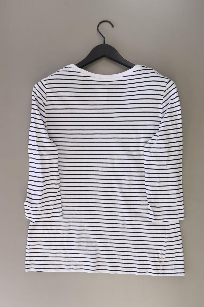 s.Oliver Ringelshirt Gr. 46 gestreift 3/4 Ärmel weiß aus Baumwolle
