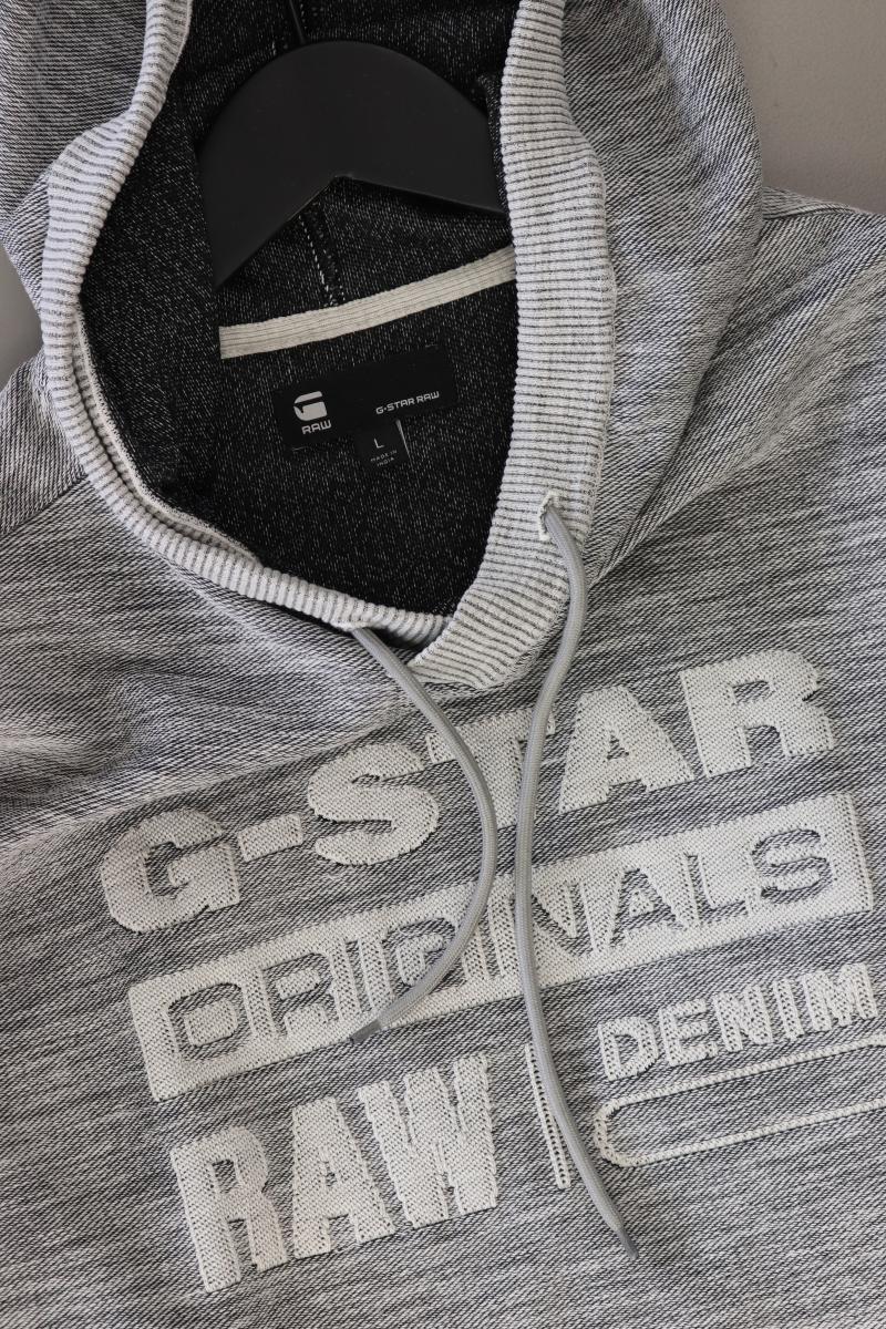 G-Star RAW Hoodie für Herren Gr. L grau aus Baumwolle