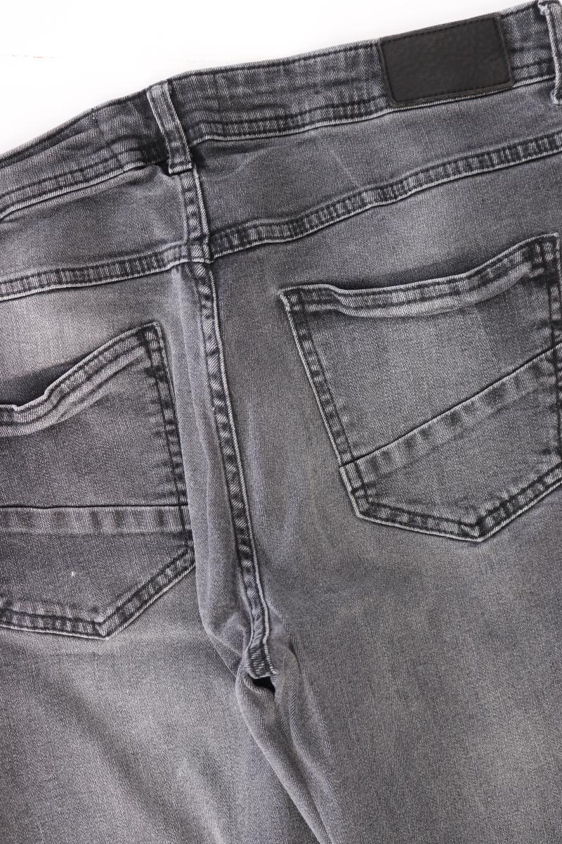 Cecil Straight Jeans Gr. W30 mit Nieten grau aus Baumwolle