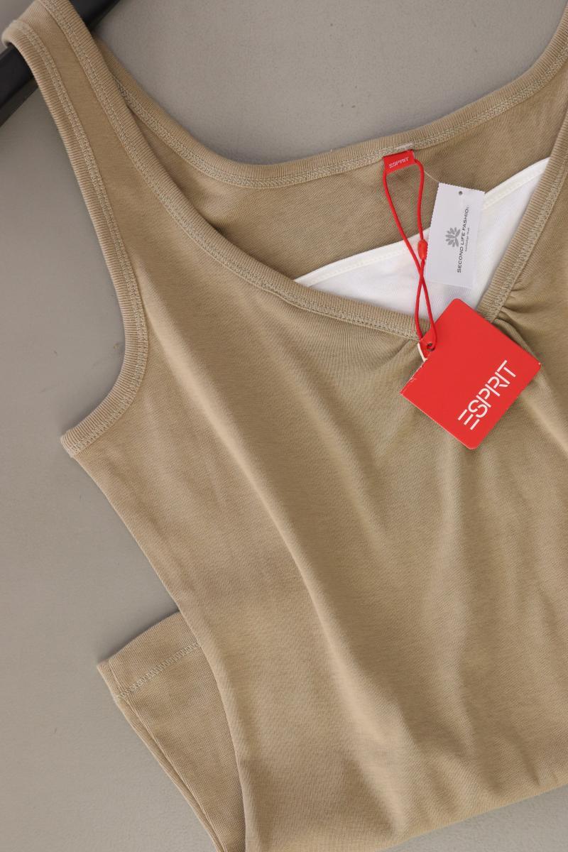 Esprit Trägertop Gr. L neu mit Etikett Vintage braun aus Baumwolle