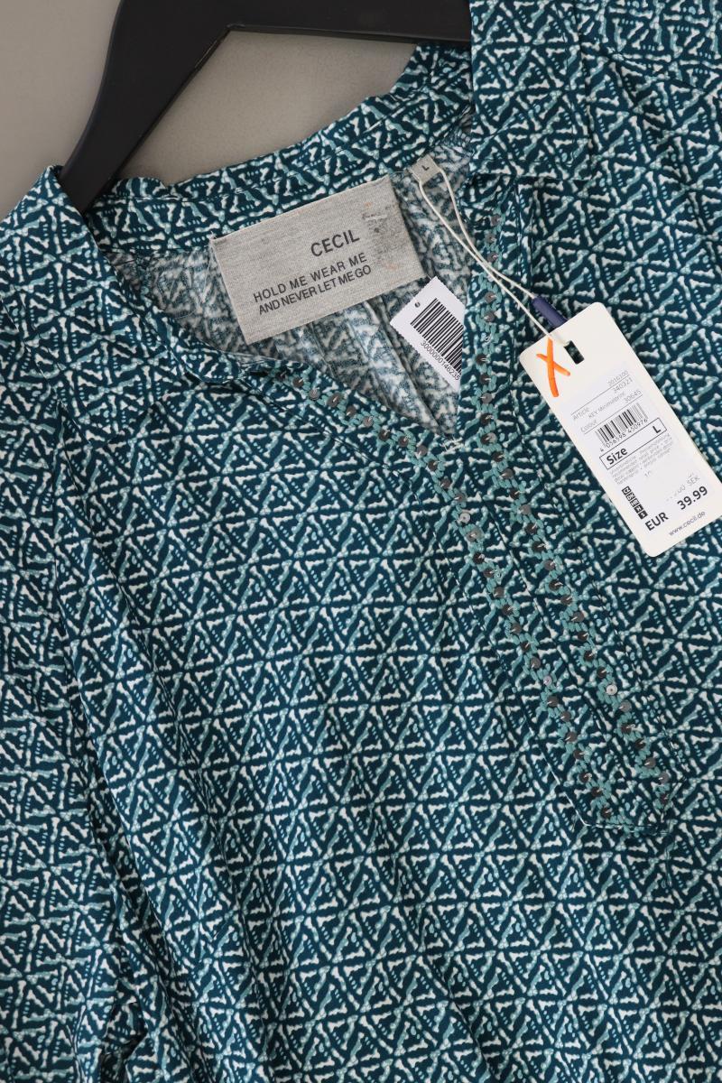 Cecil Langarmbluse Gr. L neu mit Etikett Neupreis: 39,99€! blau aus Viskose