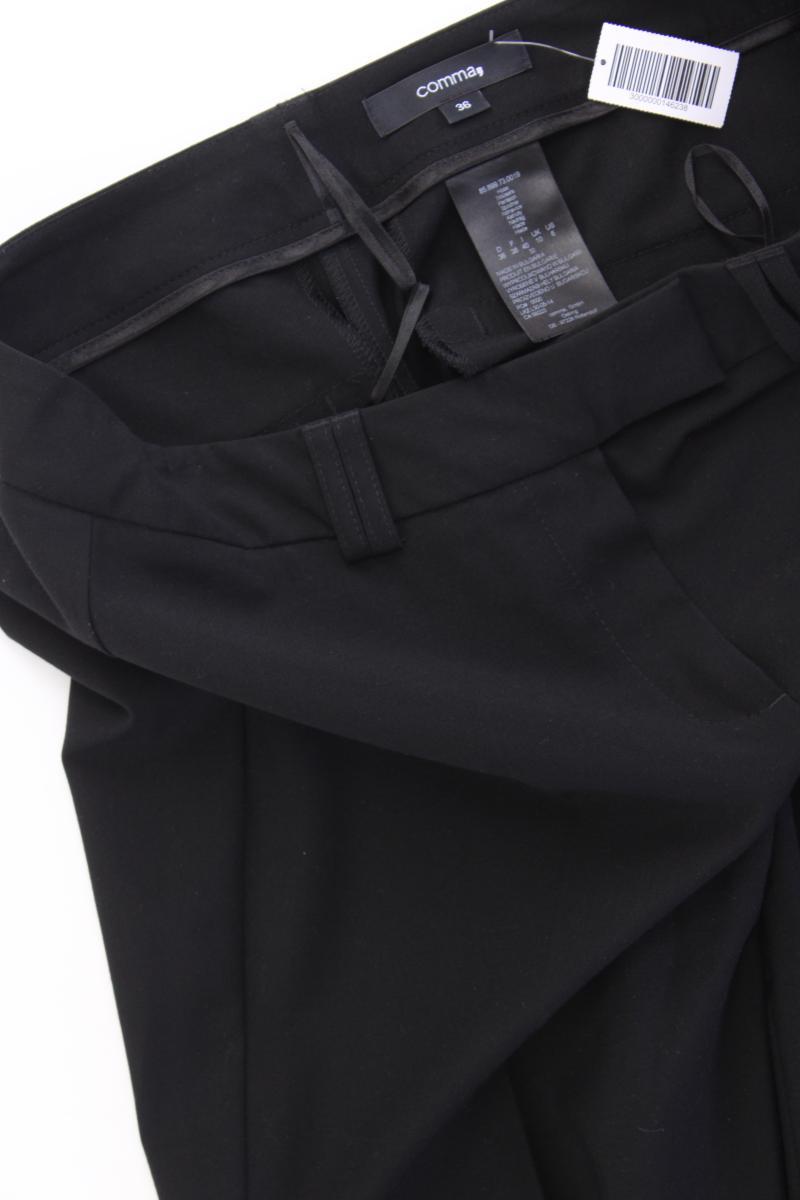 comma, Anzughose Gr. 36 neuwertig schwarz aus Polyester