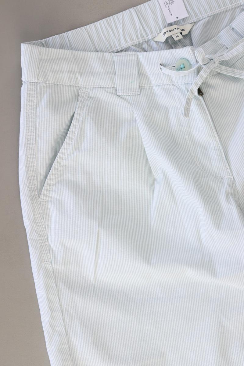 Tom Tailor Shorts Gr. 36 gestreift blau aus Baumwolle