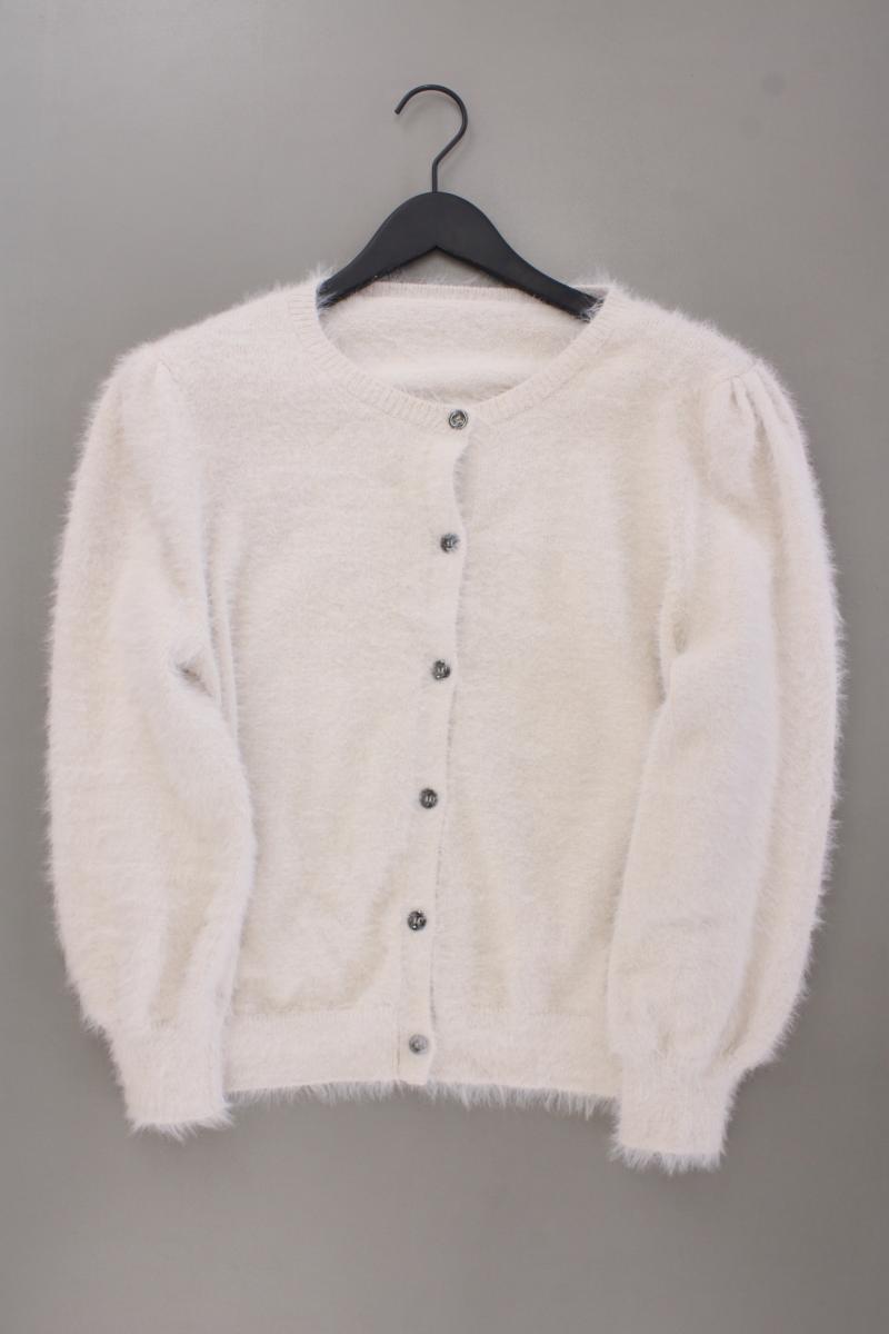 Monari Strickjacke Gr. 44 Langarm creme
