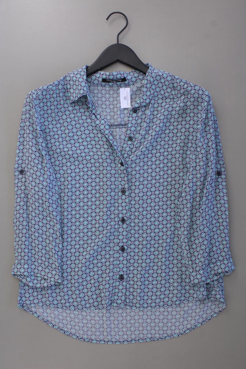 Betty Barclay Oversize-Bluse Gr. 36 geometrisches Muster 3/4 Ärmel blau