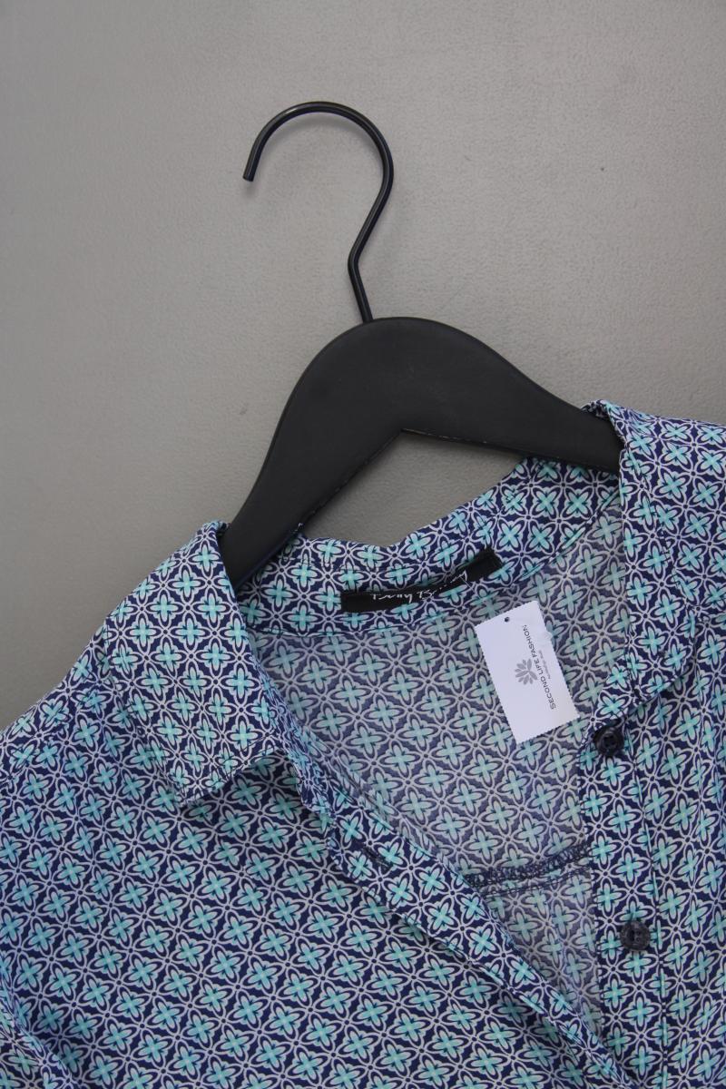 Betty Barclay Oversize-Bluse Gr. 36 geometrisches Muster 3/4 Ärmel blau