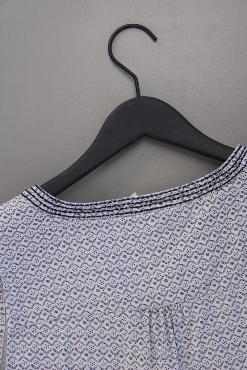 Cecil Ärmellose Bluse Gr. M geometrisches Muster grau aus Viskose