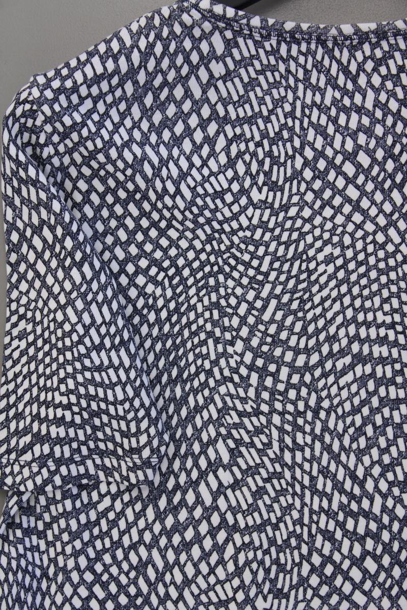 olsen Printshirt Gr. 44 geometrisches Muster neuwertig Kurzarm blau