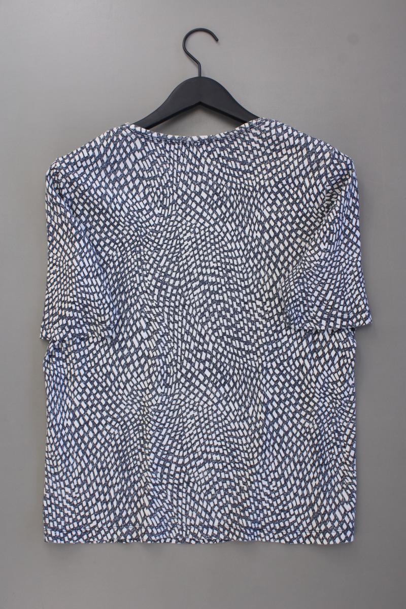 olsen Printshirt Gr. 44 geometrisches Muster neuwertig Kurzarm blau