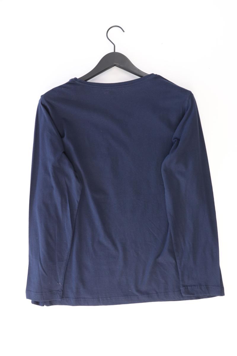 Steilmann Printshirt Gr. XL Langarm blau aus Baumwolle