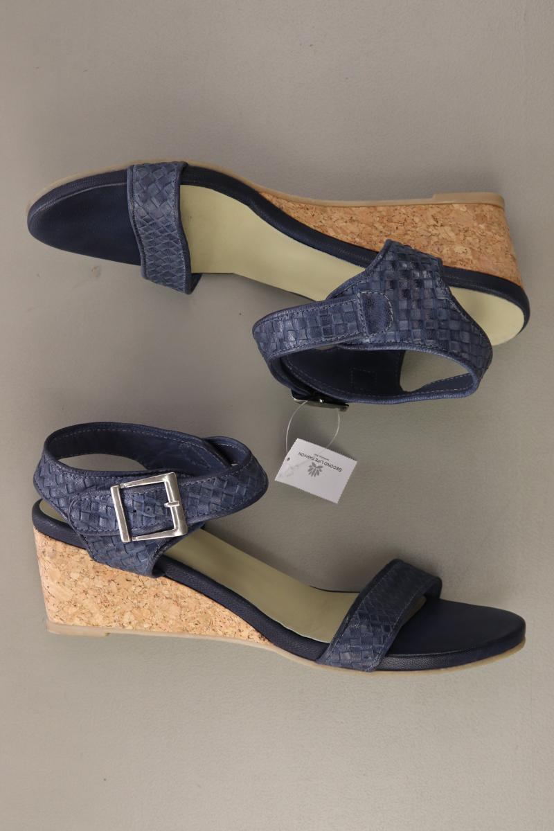 pia di fiore Sandalen Gr. 41 blau aus Leder