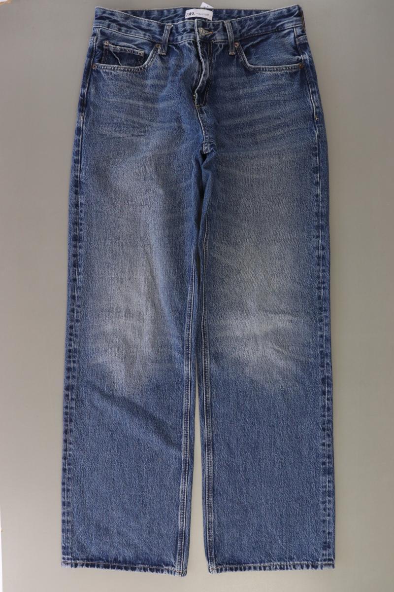 Zara Straight Jeans Gr. 40 blau aus Baumwolle