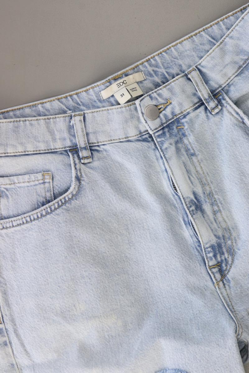 edc by Esprit Jeansshorts Gr. W31 blau aus Baumwolle