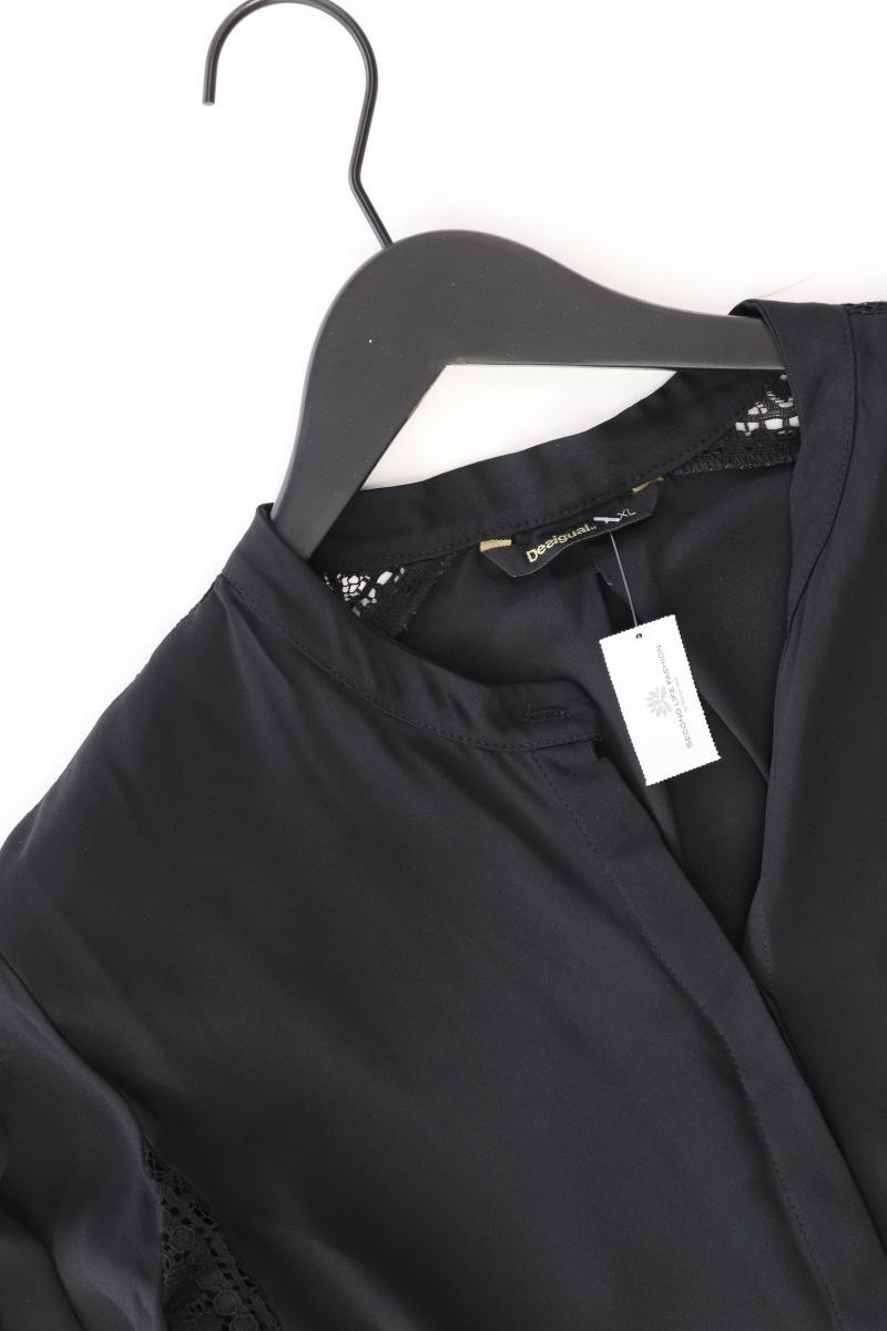 Desigual Langarmbluse Gr. XL schwarz aus Polyester