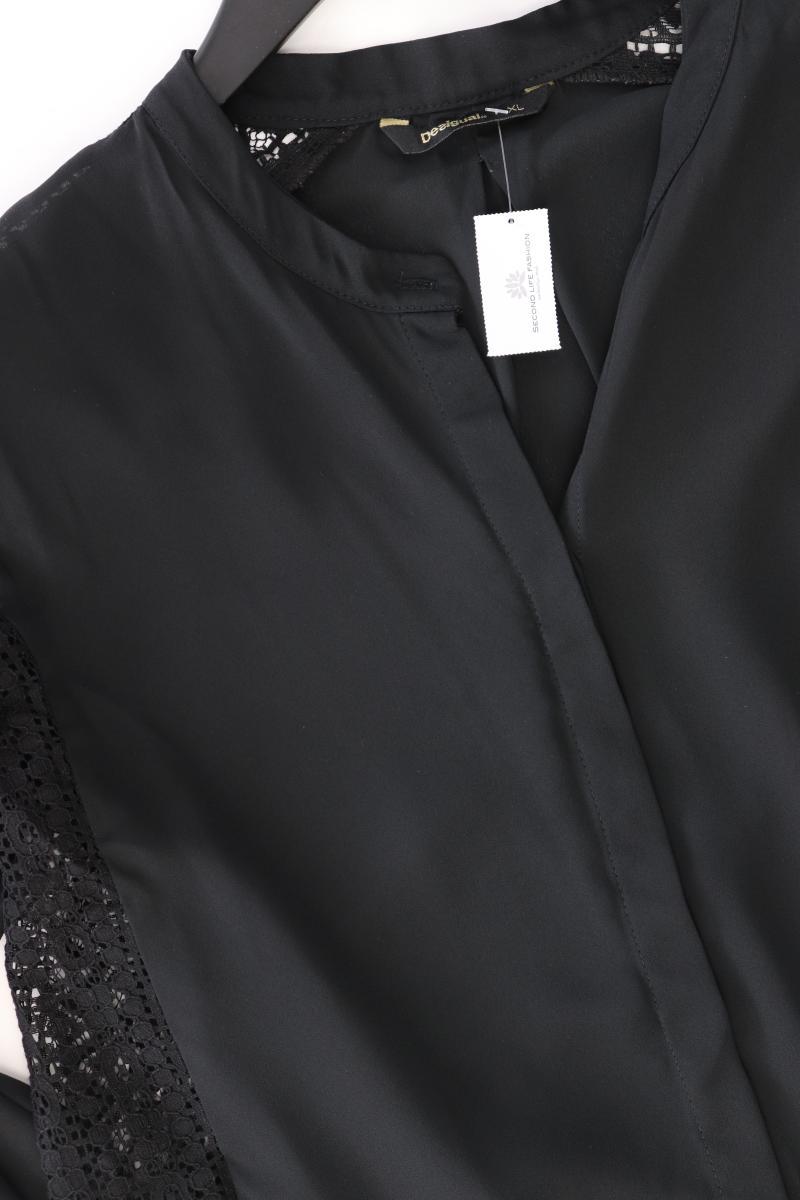 Desigual Langarmbluse Gr. XL schwarz aus Polyester
