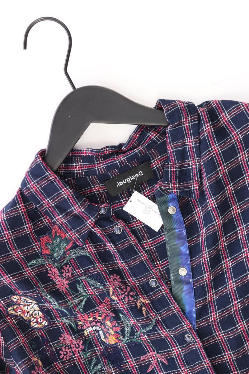 Desigual Karobluse Gr. L kariert Langarm mehrfarbig aus Viskose