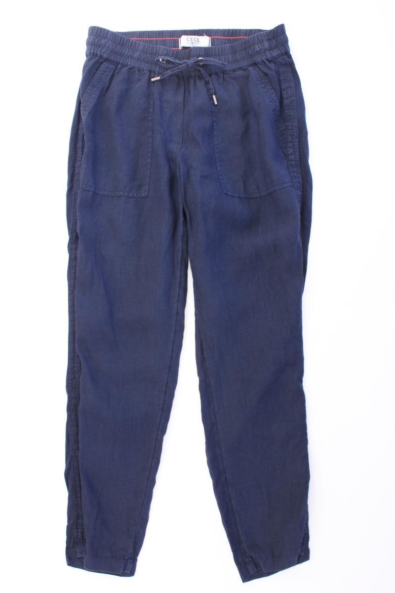 Cecil Leinenhose Gr. W25 blau