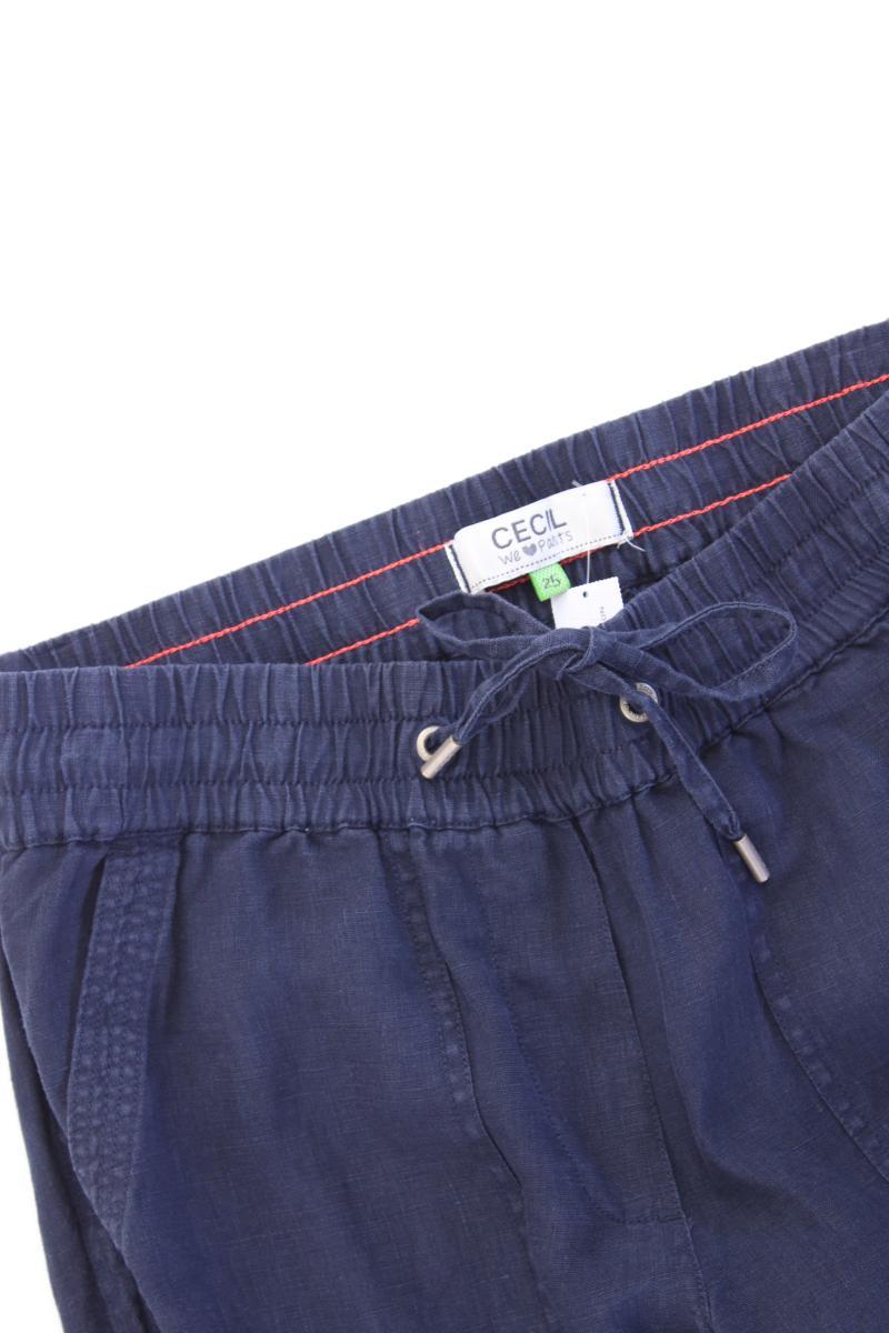 Cecil Leinenhose Gr. W25 blau
