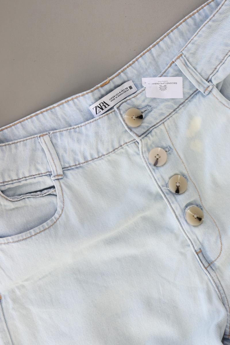 Zara Straight Jeans Gr. 40 blau aus Baumwolle