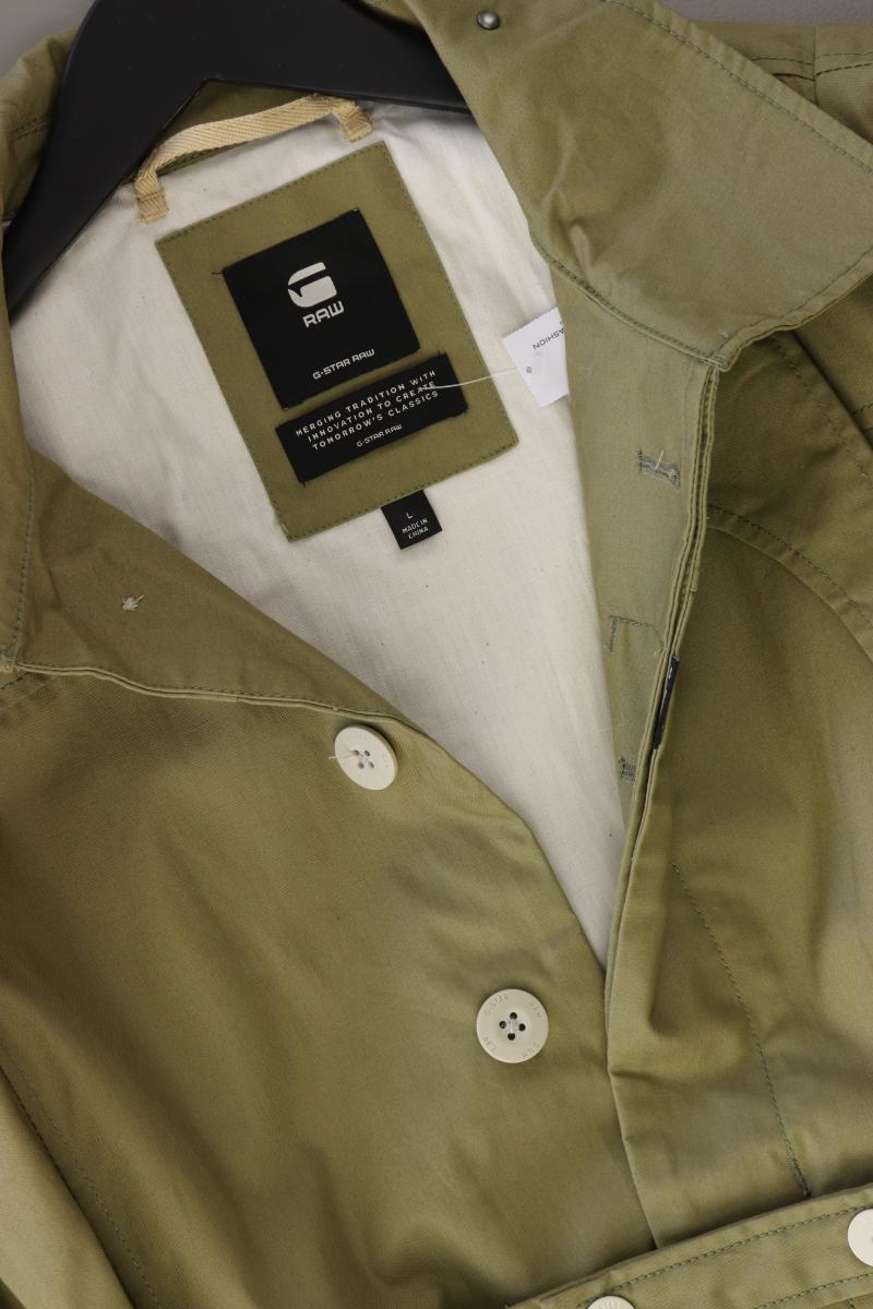 G-Star RAW Übergangsmantel Gr. L neuwertig olivgrün aus Baumwolle