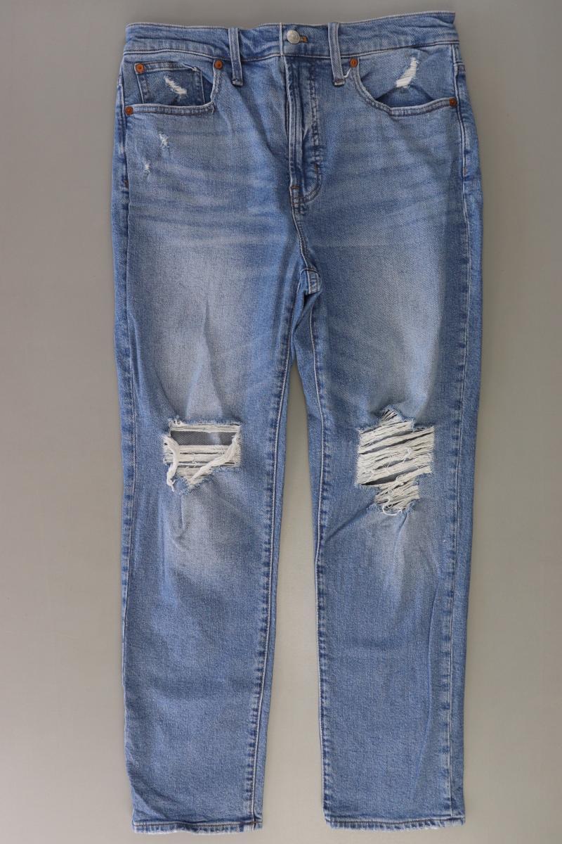 madewell Straight Jeans Gr. W28 blau aus Baumwolle