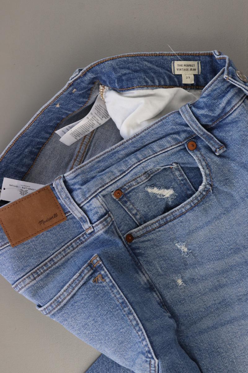 madewell Straight Jeans Gr. W28 blau aus Baumwolle