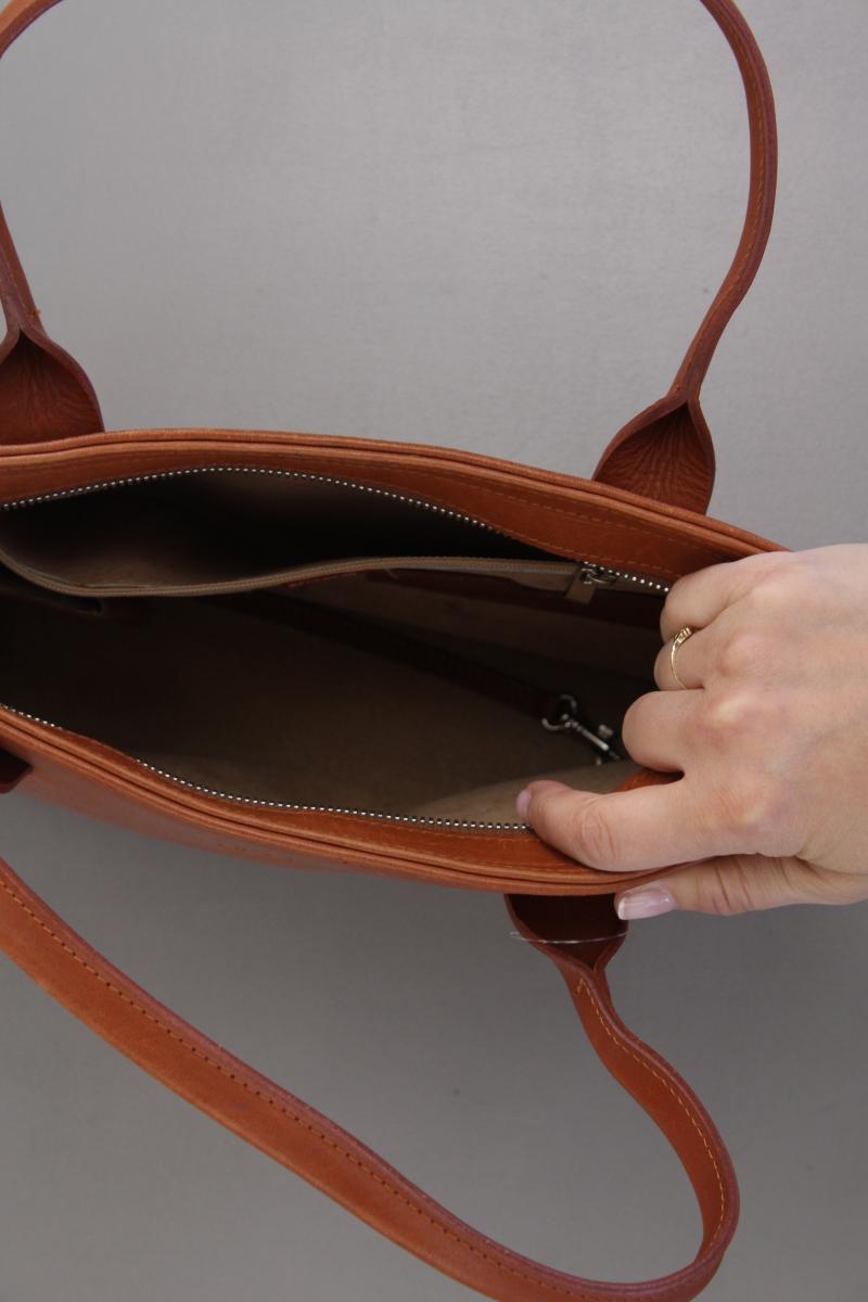 Bree Henkeltasche braun aus Leder