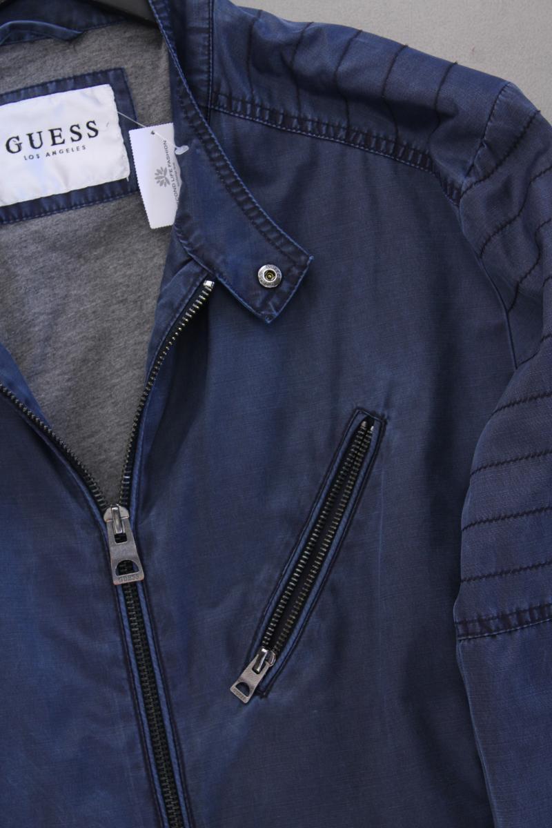 Guess Übergangsjacke für Herren Gr. L blau aus Polyester