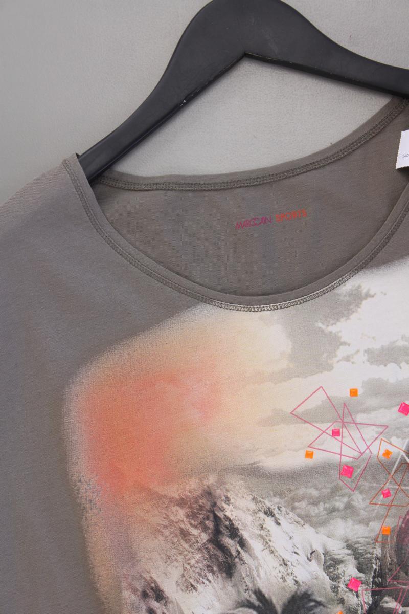 Marc Cain Sports Printshirt Gr. 44 Kurzarm braun aus Baumwolle