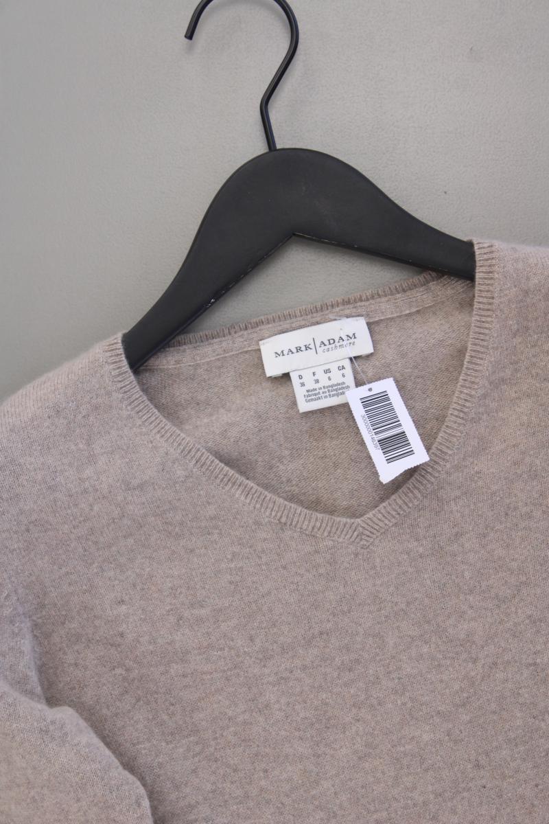 MARK ADAM Cashmerepullover Gr. 36 grau aus Kaschmir