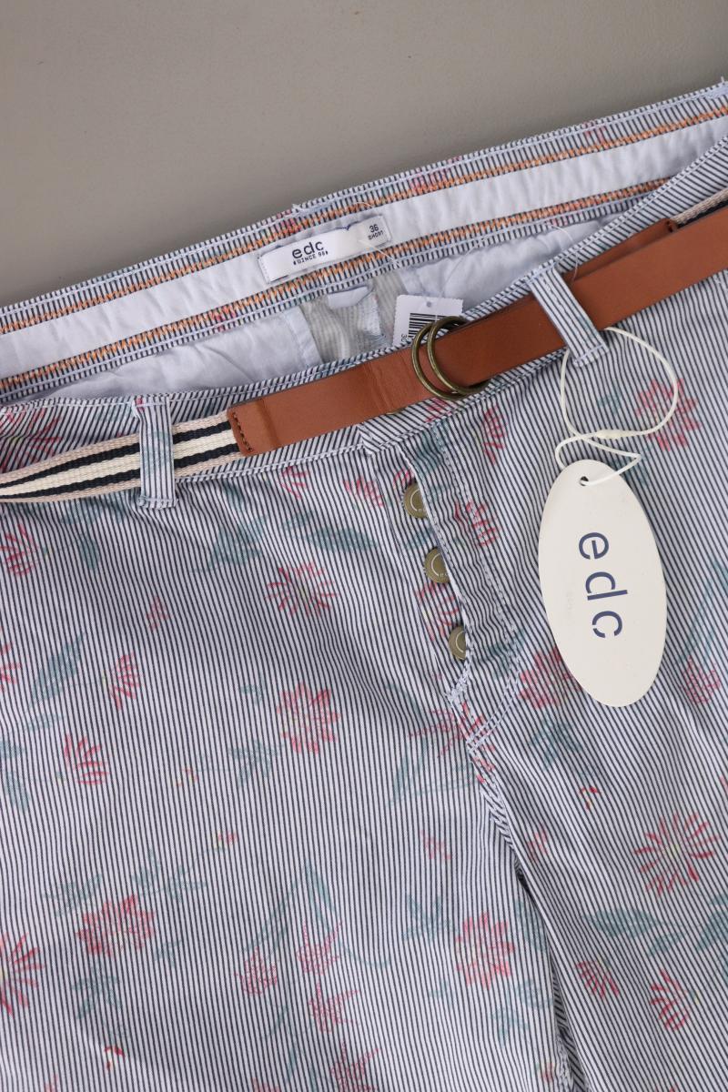 edc by Esprit 7/8 Hose Gr. Kurzgröße 36 gestreift neu mit Etikett mit Gürtel