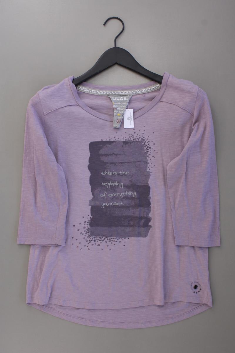 Cecil Printshirt Gr. M 3/4 Ärmel lila