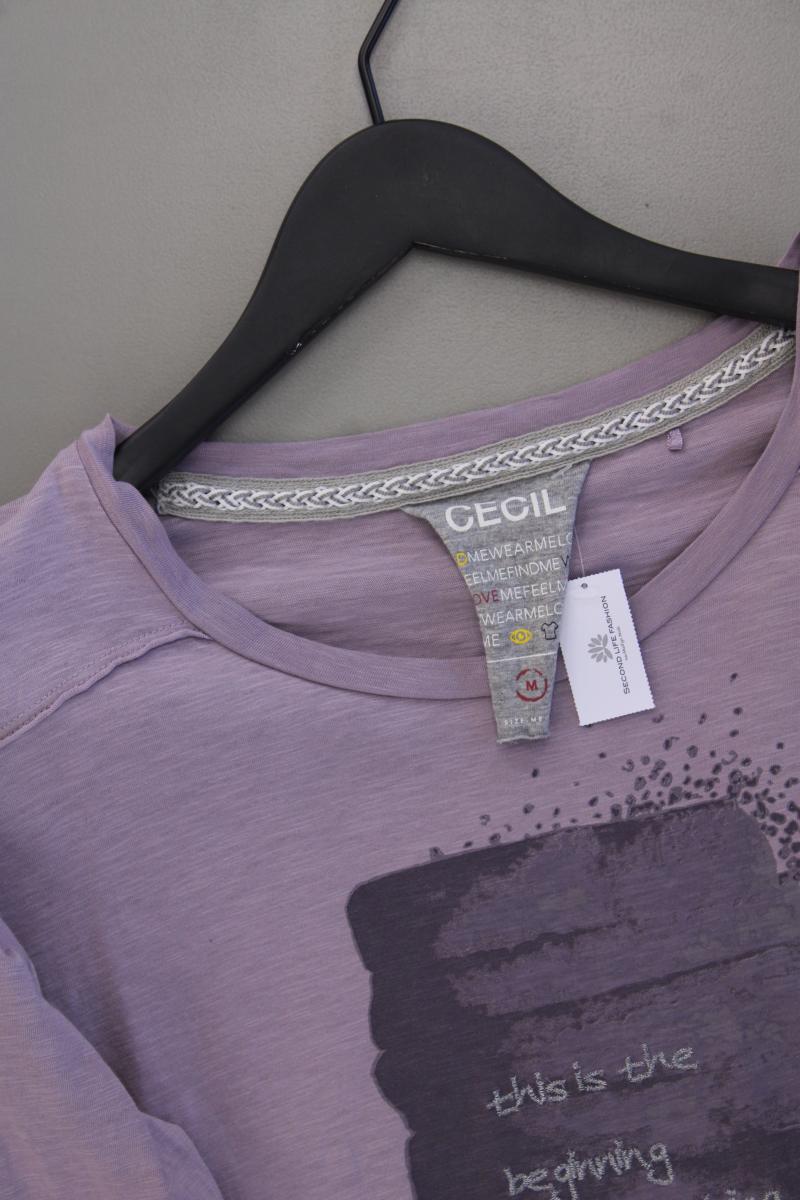 Cecil Printshirt Gr. M 3/4 Ärmel lila