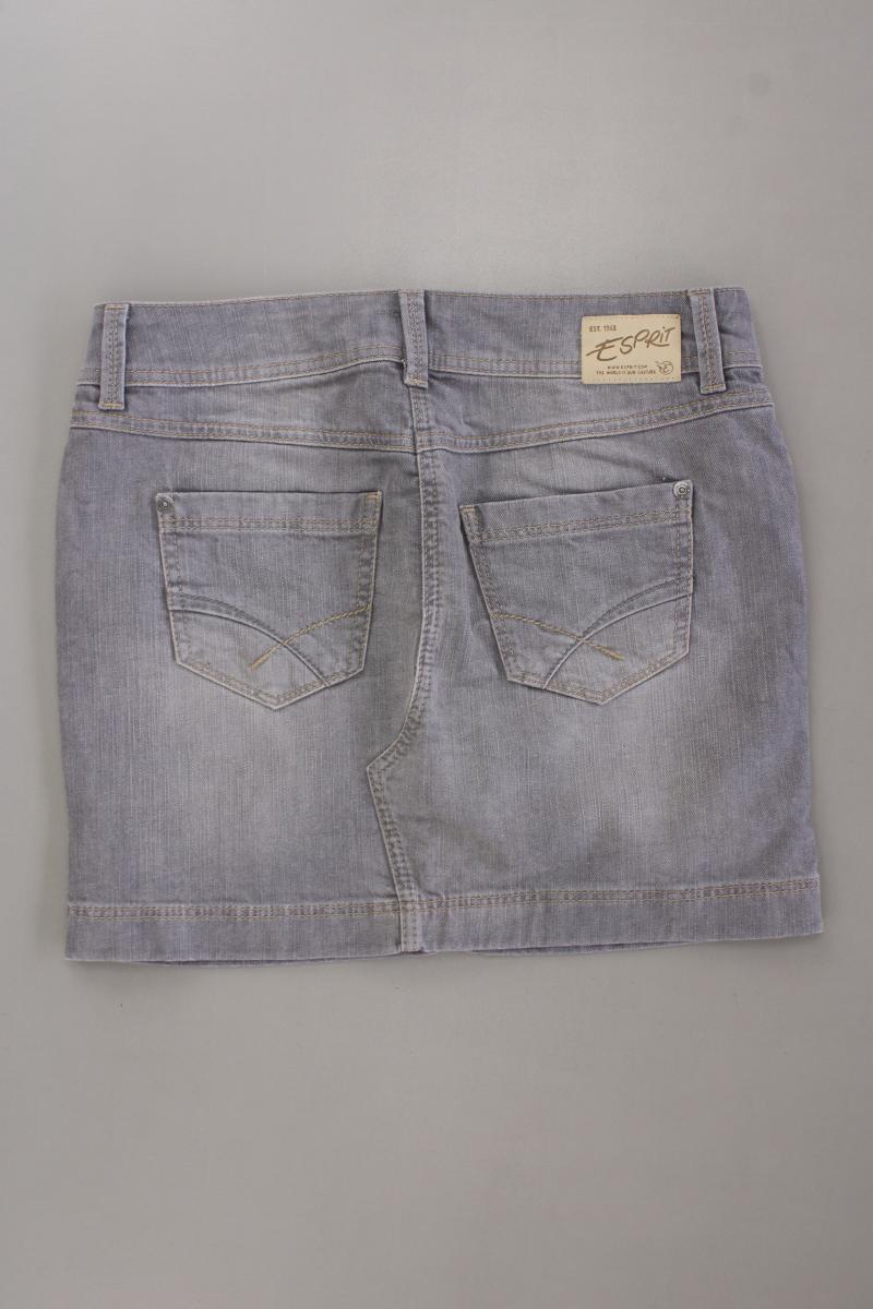 Esprit Jeansrock Gr. W29 grau aus Baumwolle
