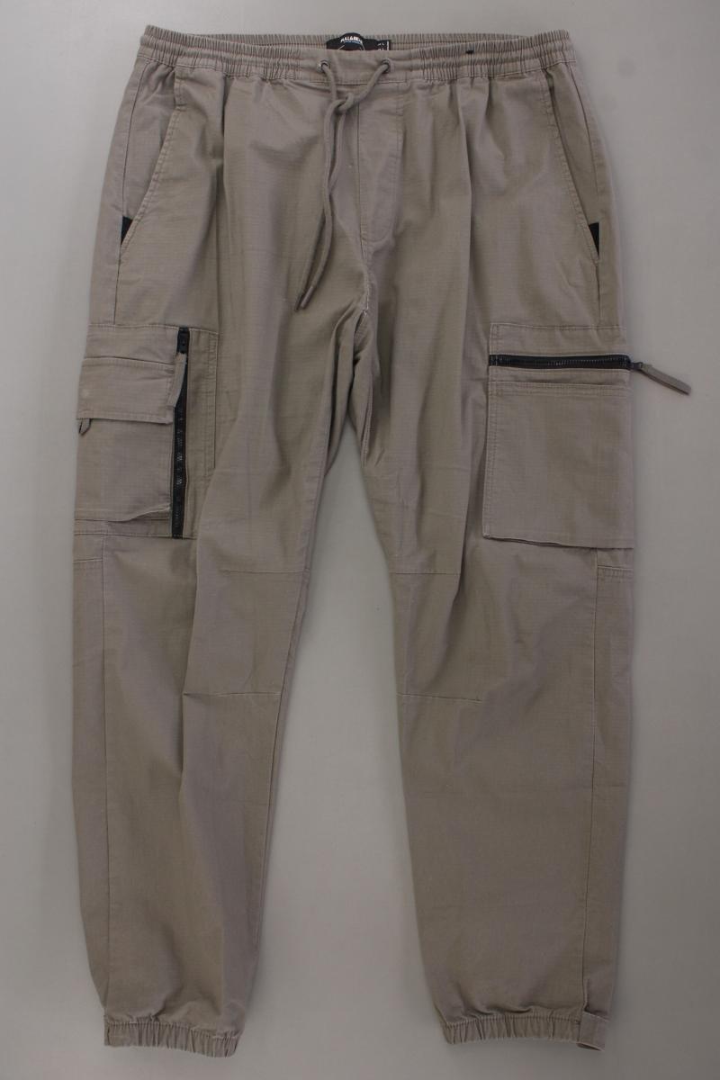 Pull&Bear Cargohose für Herren Gr. L grau aus Baumwolle