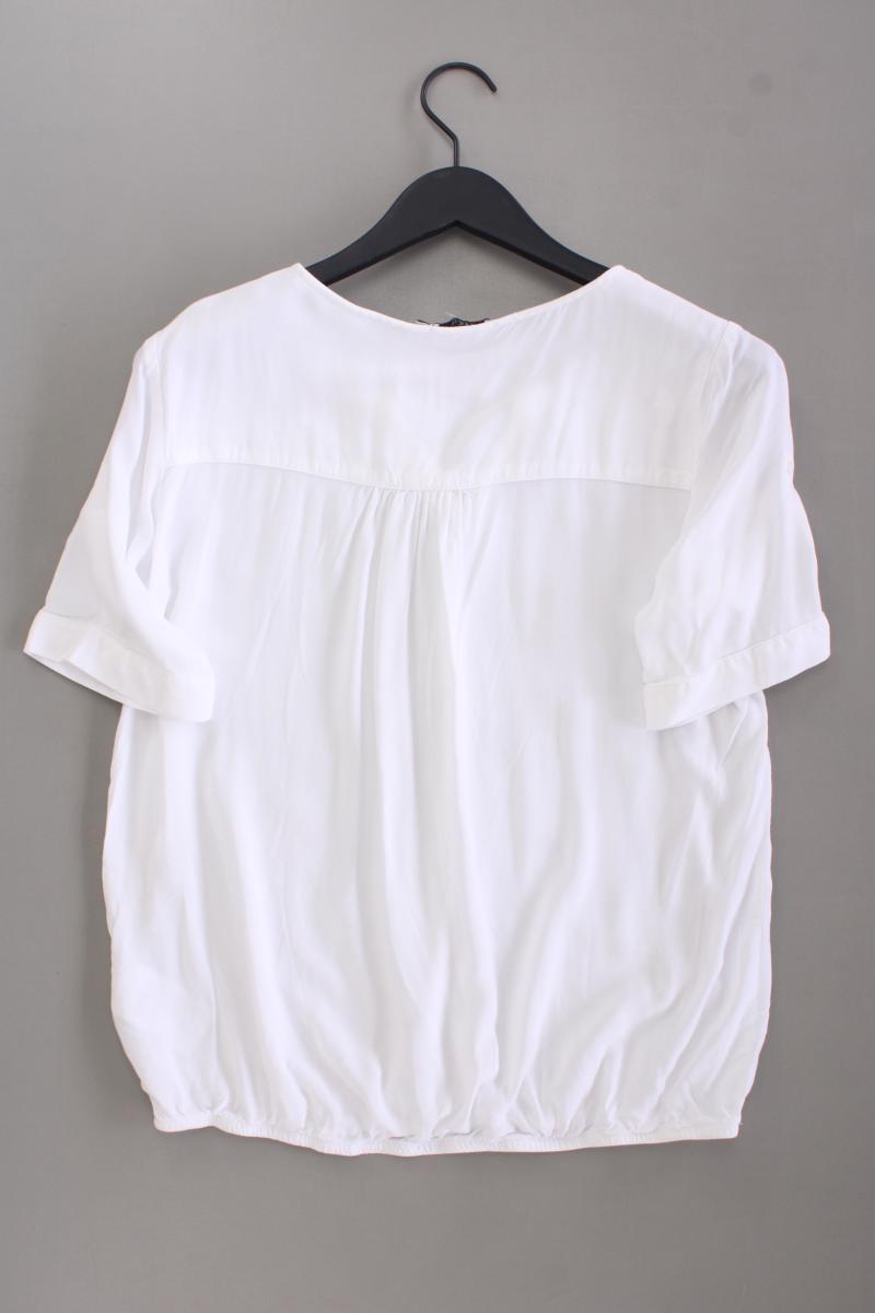 Cecil Kurzarmbluse Gr. M neuwertig weiß aus Viskose