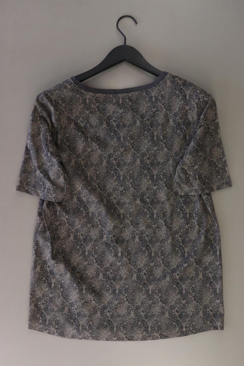 Cecil Printshirt Gr. L Kurzarm grau aus Baumwolle