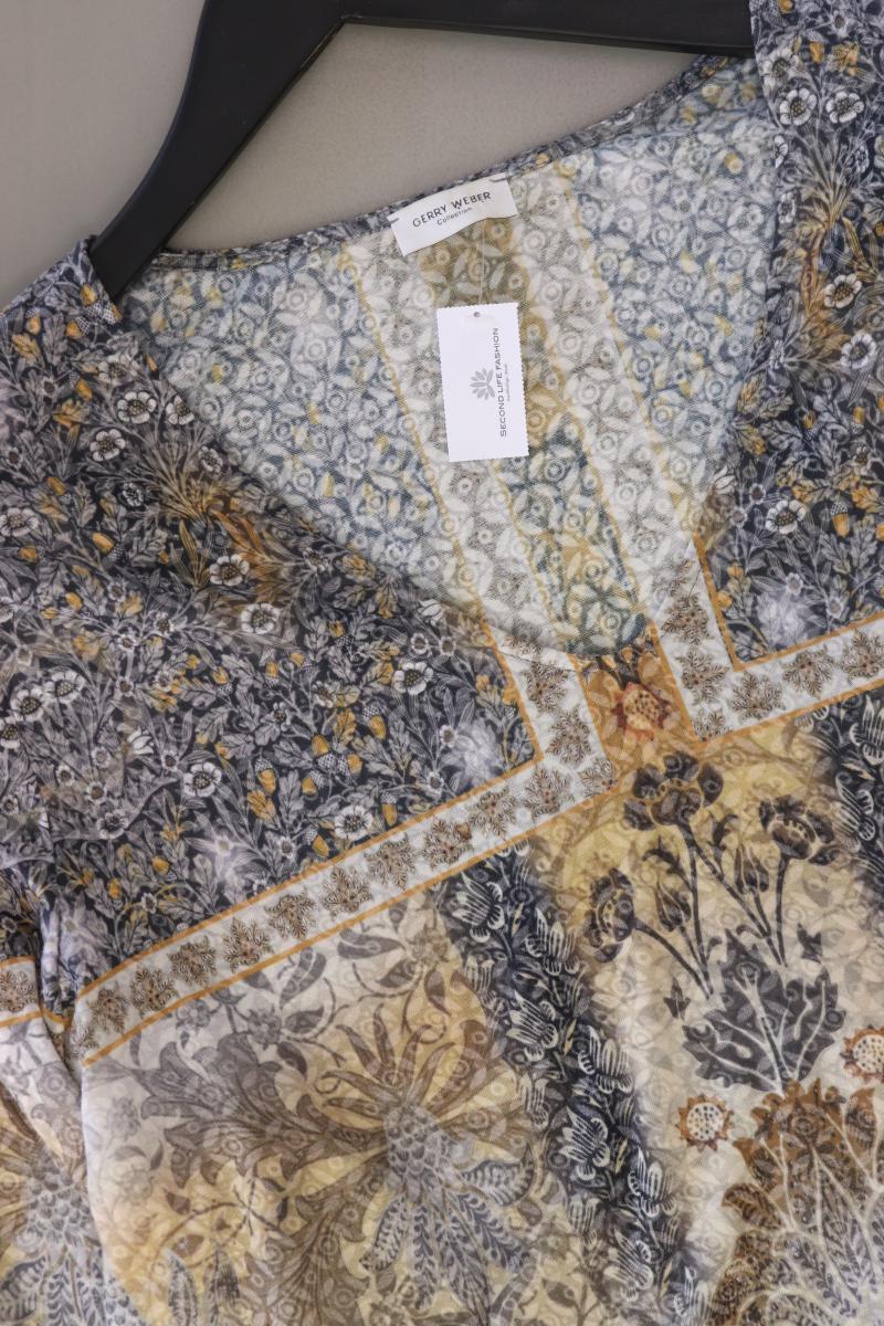Gerry Weber Printshirt Gr. 42 3/4 Ärmel grau aus Polyester