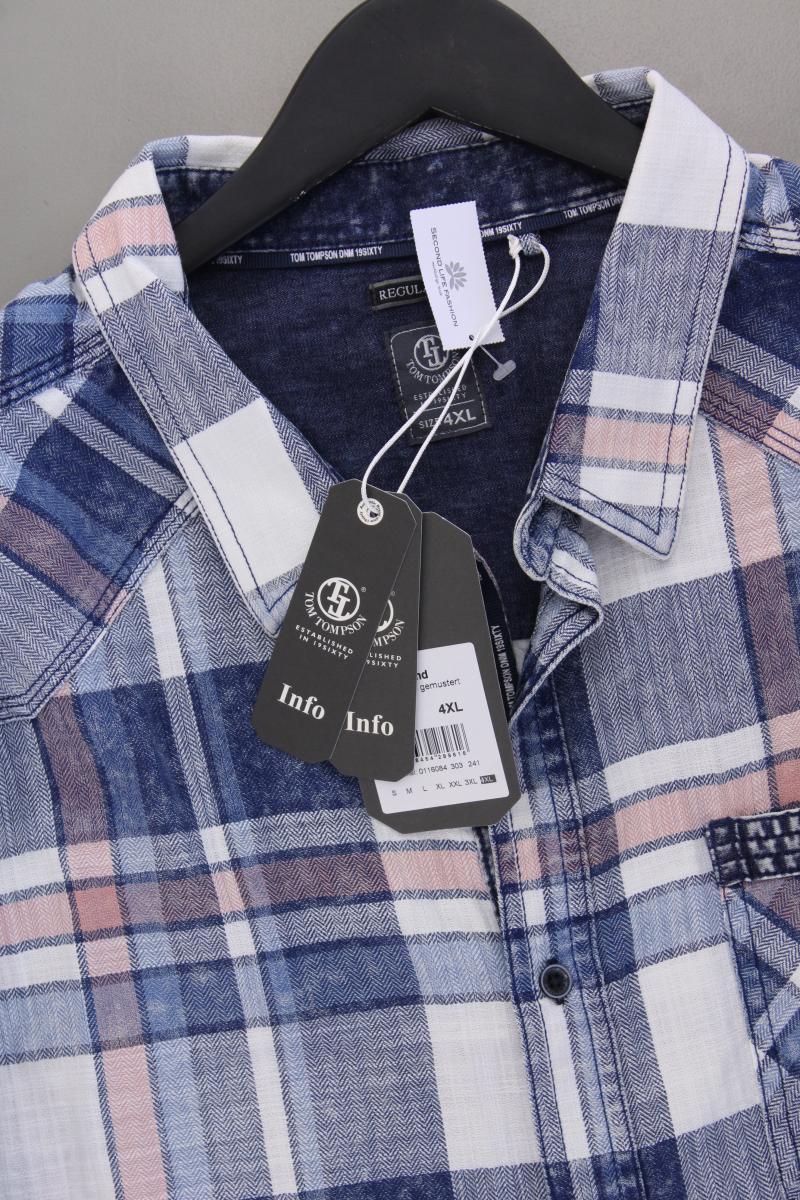 Tom Tompson Hemd Gr. 4XL für Herren Gr. XXXL kariert neu mit Etikett Kurzarm