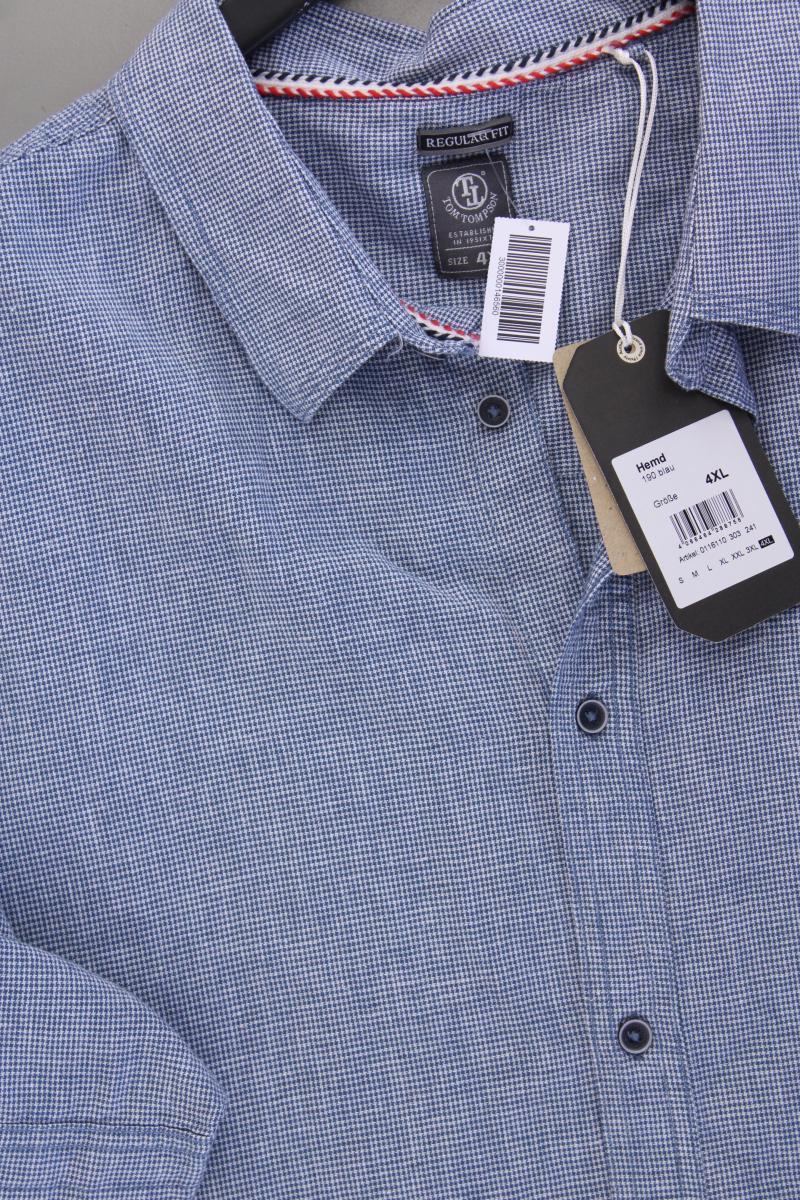 Tom Tompson Hemd Gr. 4XL für Herren Gr. XXXL neu mit Etikett Kurzarm blau