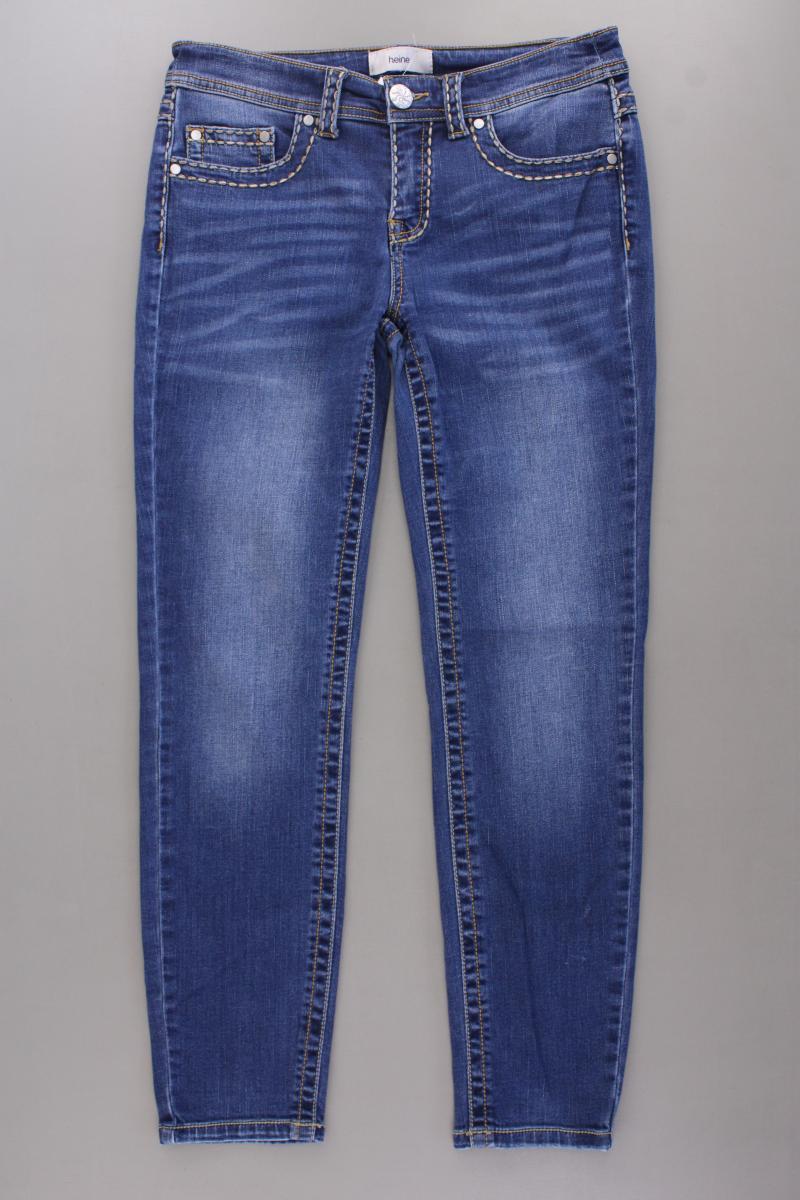 Heine Skinny Jeans Gr. Kurzgröße 19 Modell Alwa blau aus Baumwolle