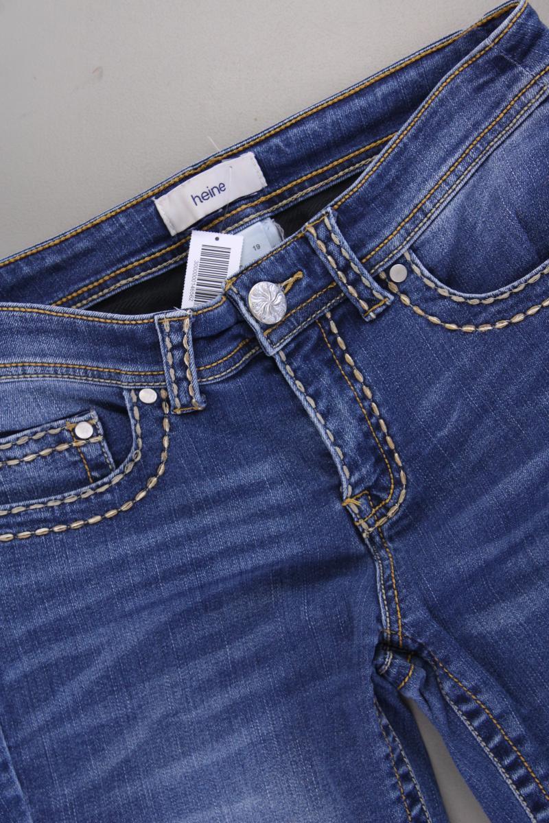 Heine Skinny Jeans Gr. Kurzgröße 19 Modell Alwa blau aus Baumwolle