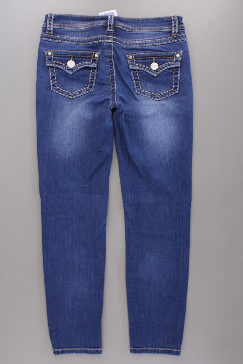 Heine Skinny Jeans Gr. Kurzgröße 19 Modell Alwa blau aus Baumwolle