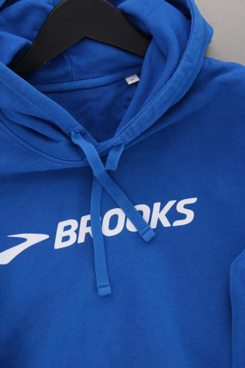 Brooks Hoodie Gr. M blau aus Baumwolle
