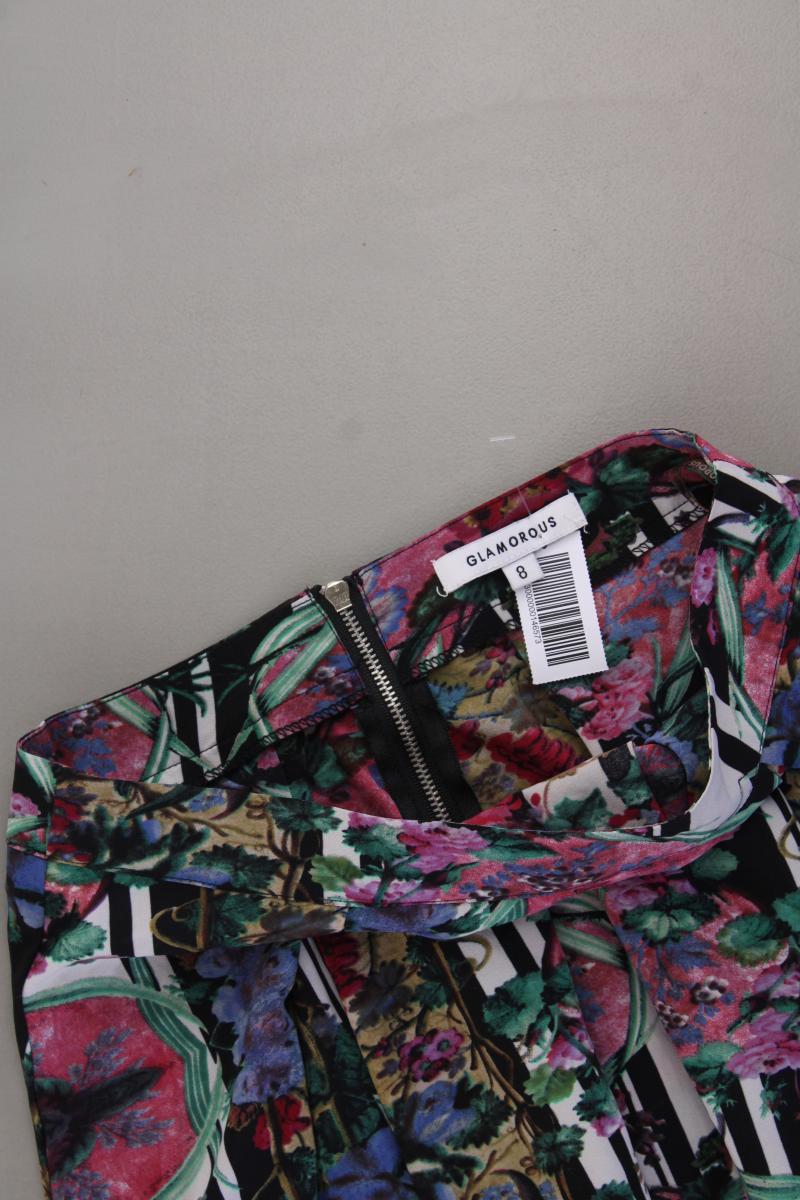 Glamorous Midirock Gr. UK 8 (XS) mit Blumenmuster mehrfarbig aus Polyester
