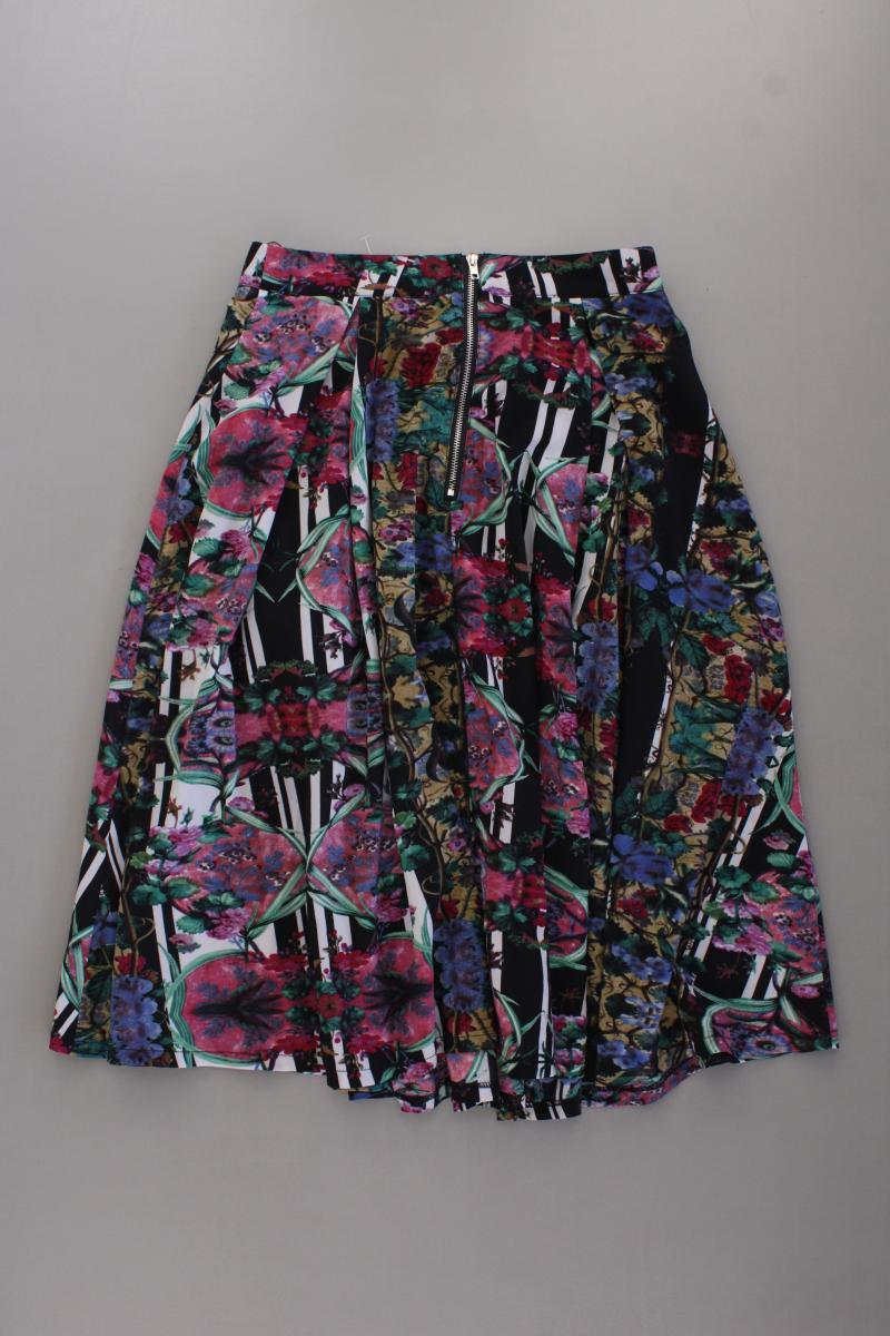 Glamorous Midirock Gr. UK 8 (XS) mit Blumenmuster mehrfarbig aus Polyester