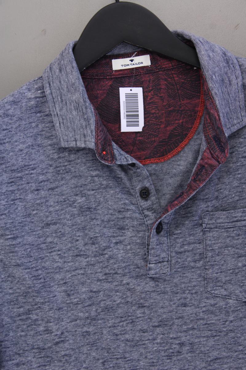 Tom Tailor Poloshirt für Herren Gr. M Kurzarm blau
